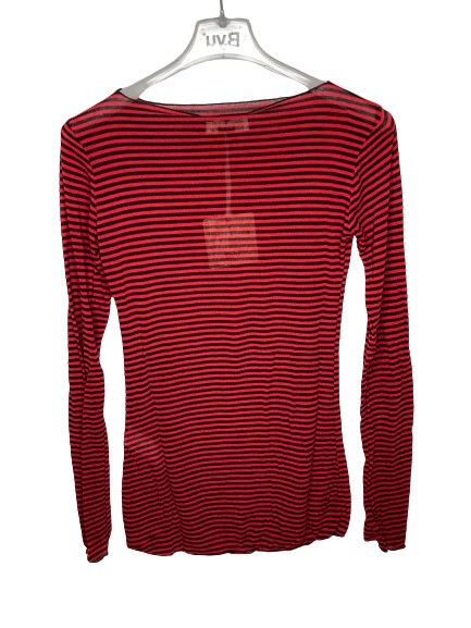 T-shirtml rigata viscosa cashmere