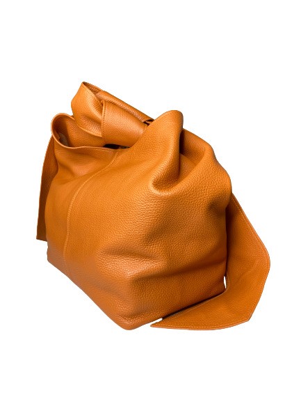 Borsa annodata cuoio