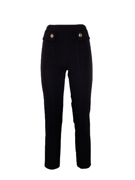 Pantalone slim vita alta +2bottoni