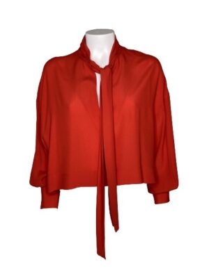 Blusa crop manica lunga