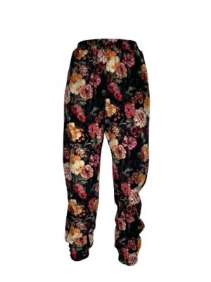 Pantalone jogging stampa fiori