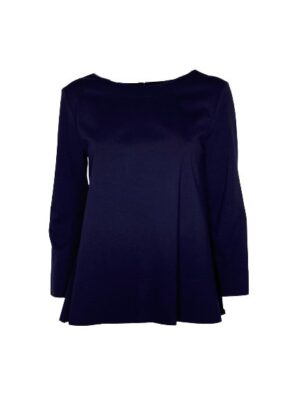 Blusaml punto milano+zip dietro