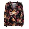 Camicia maniche baloon stampa fiori