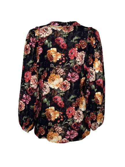 Camicia maniche baloon stampa fiori