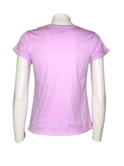 T-shirt slim mezza manica cotone