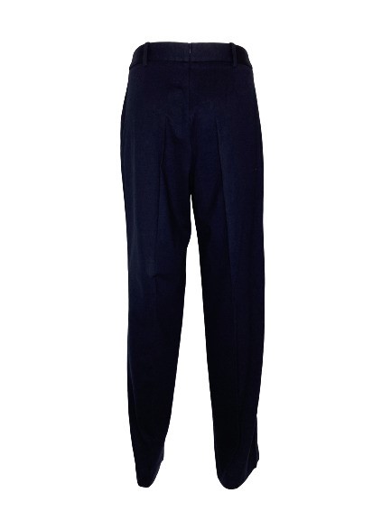 Pantalone palazzo con piping felpa strech