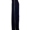 Pantalone palazzo con piping felpa strech