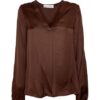 Blusa scollo v raso