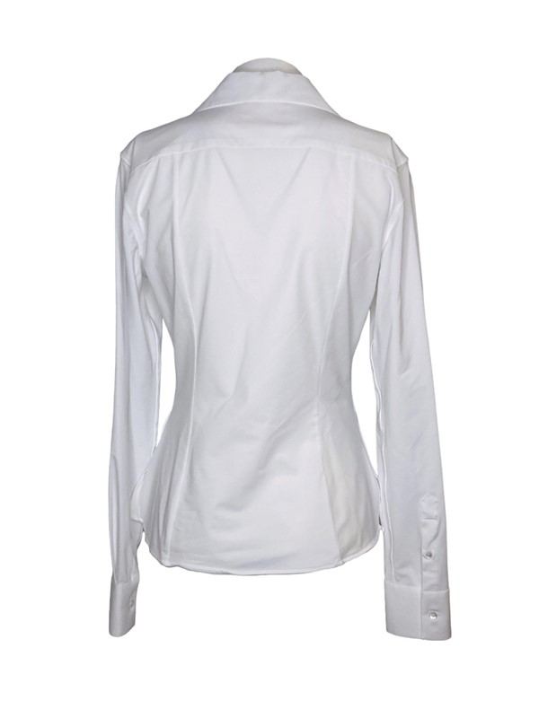 Camicia manica lunga scollo v no stiro