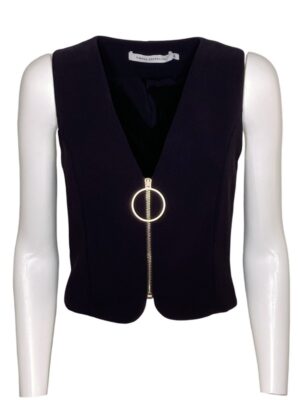 Gilet+zip tessuto tecnico