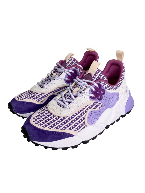 Sneakers suede checked