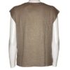T-shirt senza maniche lino elastan