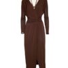 Abito tubino+collana crepe viscosa