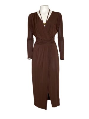 Abito tubino+collana crepe viscosa
