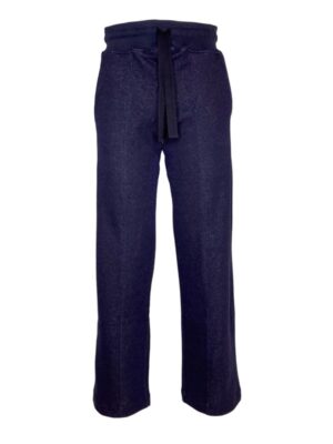 Pantalone diritto felpa lurex