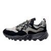 Sneakers suede nylon rigata