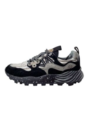 Sneakers suede nylon rigata