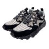 Sneakers suede nylon rigata