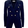 Giacca doppio petto slim piquet strech