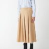 Gonna ampia piegoni taffeta