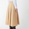 Gonna ampia piegoni taffeta