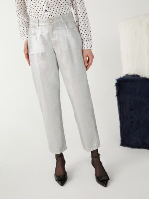 Pantalone 5 tasche spalmato