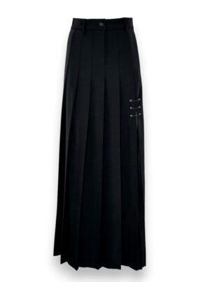 Gonnellone a pieghe cadi nero