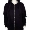 Felpa cappuccio over+zip