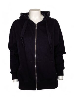 Felpa cappuccio over+zip