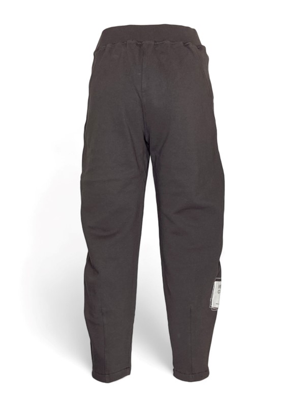 Pantalone jogging felpa+inserti costina