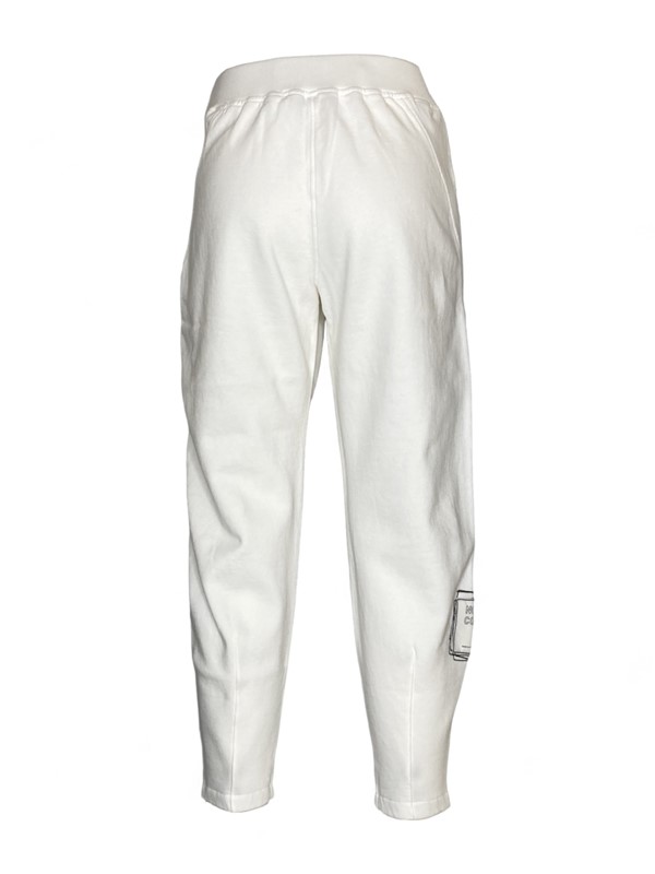 Pantalone jogging felpa+inserti costina