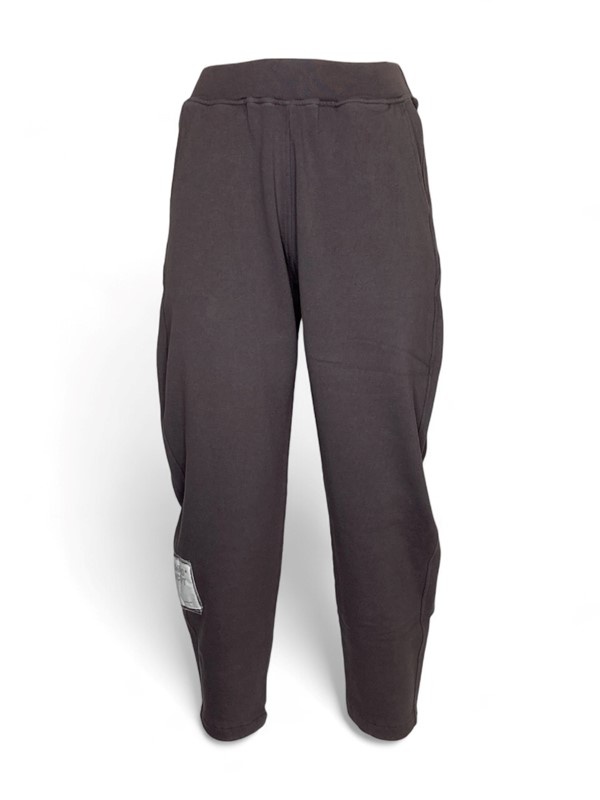 Pantalone jogging felpa+inserti costina