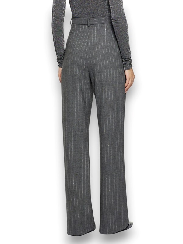 Pantalone palazzo gessato lurex