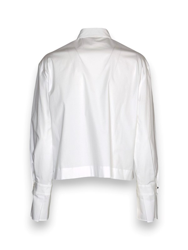 Camicia crop popeline strech