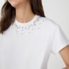 T-shirt mezza manica+cristalli