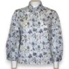 Camicia scatola crop manica lunga fiori