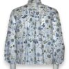 Camicia scatola crop manica lunga fiori