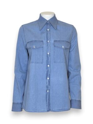 Camicia manica lunga chambray