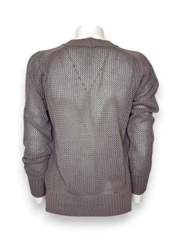 Cardigan filo traforato