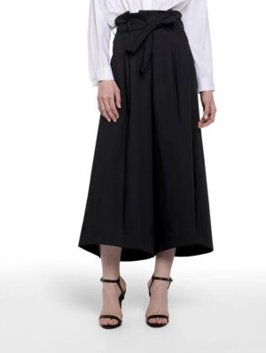 Gonna pantalone vita alta+cintura