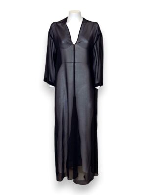 Cardigan lungo crepe