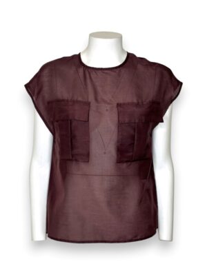Blusa garza manica aletta