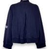 Girocollo+zip felpa over maniche campana
