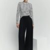 Pantalone palazzo crepe