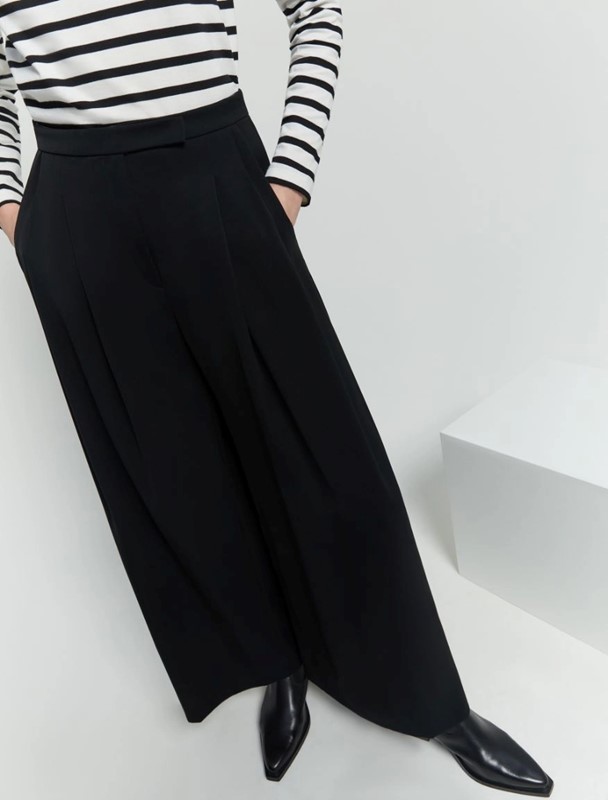 Pantalone palazzo crepe