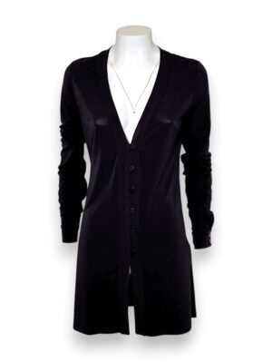 Cardigan lungo crepe