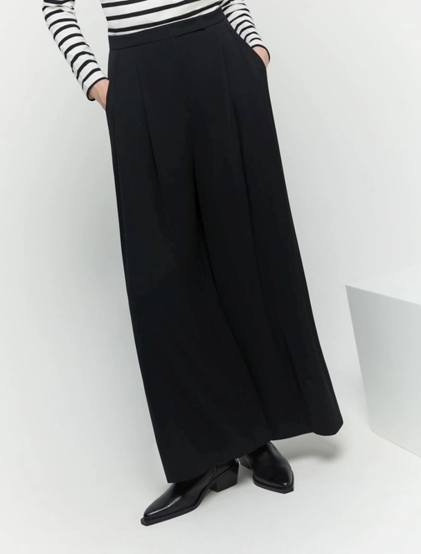 Pantalone palazzo crepe