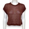T-shirt lino rigata fine