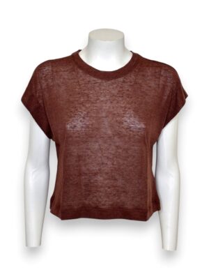 T-shirt lino rigata fine