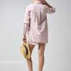 Camicia over rigata cotone